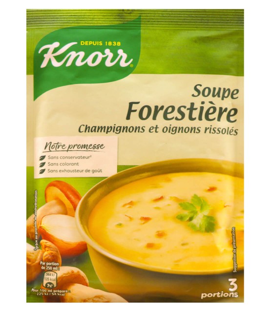 Knorr Soupe Déshydratée Forestière Champignons et Oignons Rissolés - 85 g